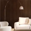 Painel Ripado Decorativo Mogno Duas Ripas Full Line