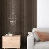 Painel Ripado Decorativo Nogueira Quatro Ripas shadow line