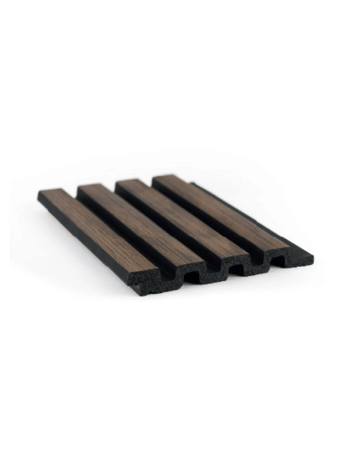 Painel Ripado Decorativo Nogueira Quatro Ripas shadow line
